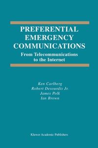 Enlarge image Cover: Preferential Emergency Communications - Springer