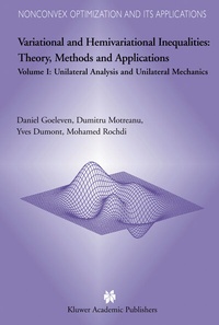 Abbildung von: Variational and Hemivariational Inequalities Theory, Methods and Applications - Kluwer Academic Publishers