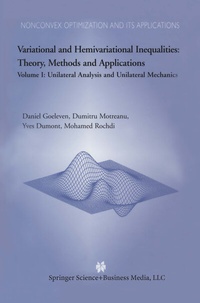 Abbildung von: Variational and Hemivariational Inequalities Theory, Methods and Applications - Springer