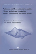 Cover: Variational and Hemivariational Inequalities Theory, Methods and Applications - Springer