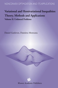 Abbildung von: Variational and Hemivariational Inequalities - Theory, Methods and Applications - Kluwer Academic Publishers