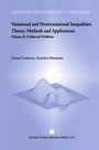 Cover: Variational and Hemivariational Inequalities - Theory, Methods and Applications - Springer