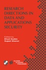 Cover: Research Directions in Data and Applications Security - Kluwer Academic Publishers