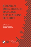 Cover: Research Directions in Data and Applications Security - Kluwer Academic Publishers