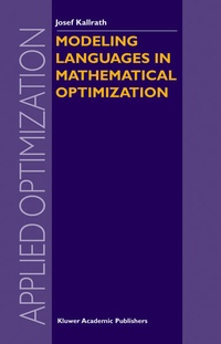 Enlarge image Cover: Modeling Languages in Mathematical Optimization - Springer