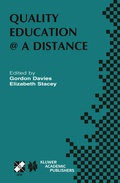 Cover: Quality Education @ a Distance - Springer