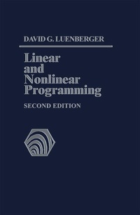 Enlarge image Cover: Linear and Nonlinear Programming - Kluwer Academic Publishers