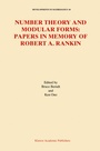 Cover: Number Theory and Modular Forms - Kluwer Academic Publishers