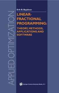 Abbildung von: Linear-Fractional Programming Theory, Methods, Applications and Software - Springer