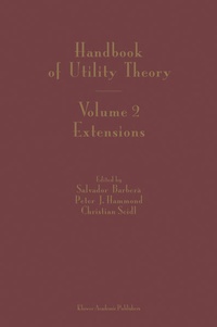 Enlarge image Cover: Handbook of Utility Theory - Springer