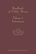 Cover: Handbook of Utility Theory - Springer