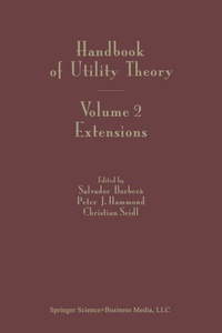Enlarge image Cover: Handbook of Utility Theory - Springer