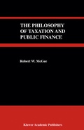 Cover: The Philosophy of Taxation and Public Finance - Springer