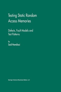 Enlarge image Cover: Testing Static Random Access Memories - Springer
