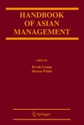 Cover: Handbook of Asian Management - Springer