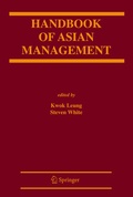 Cover: Handbook of Asian Management - Springer
