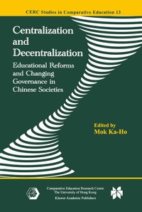 Enlarge image Cover: Centralization and Decentralization - Springer