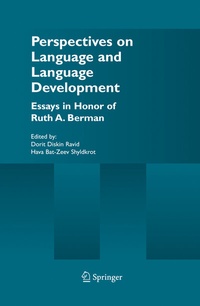 Abbildung von: Perspectives on Language and Language Development - Springer
