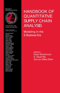 Enlarge image Cover: Handbook of Quantitative Supply Chain Analysis - Springer