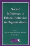 Cover: Social Influences on Ethical Behavior in Organizations - Psychology Press
