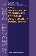 Cover: Goal Programming Techniques for Bank Asset Liability Management - Springer