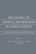 Cover: Processing of Medical information in Aging Patients - Psychology Press