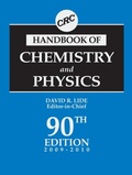 Cover: CRC Handbook of Chemistry and Physics, 90th Edition - CRC Press