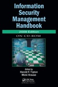 Cover: Information Security Management Handbook, 2009 CD-ROM Edition - Auerbach