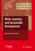 Cover: Work, Learning and Sustainable Development - Springer