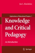 Cover: Knowledge and Critical Pedagogy - Springer