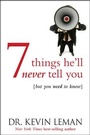 Cover: 7 Things He'Ll Never Tell You - Tyndale House Publishers