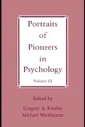 Cover: Portraits of Pioneers in Psychology - Psychology Press