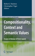 Cover: Compositionality, Context and Semantic Values - Springer