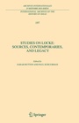 Cover: Studies on Locke: Sources, Contemporaries, and Legacy - Springer
