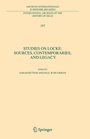 Cover: Studies on Locke: Sources, Contemporaries, and Legacy - Springer