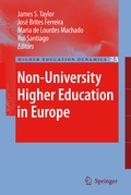Cover: Non-University Higher Education in Europe - Springer