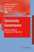 Cover: University Governance - Springer