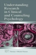 Cover: Understanding Research in Clinical and Counseling Psychology - Routledge