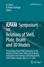 Cover: IUTAM Symposium on Relations of Shell, Plate, Beam and 3D Models - Springer
