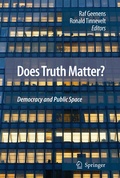 Cover: Does Truth Matter? - Springer