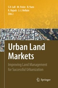Cover: Urban Land Markets - Springer