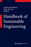 Cover: Handbook of Sustainable Engineering - Springer