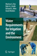Cover: Water Requirements for Irrigation and the Environment - Springer