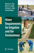 Cover: Water Requirements for Irrigation and the Environment - Springer