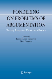 Enlarge image Cover: Pondering on Problems of Argumentation - Springer