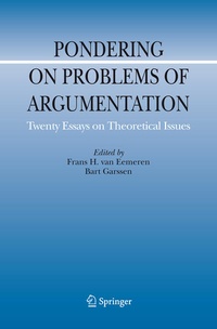 Enlarge image Cover: Pondering on Problems of Argumentation - Springer