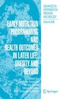 Cover: Early Nutrition Programming and Health Outcomes in Later Life: Obesity and beyond - Springer