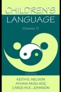 Cover: Children's Language - Psychology Press