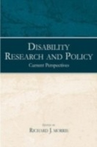 Enlarge image Cover: Disability Research and Policy - Routledge
