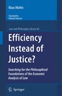Cover: Efficiency Instead of Justice? - Springer